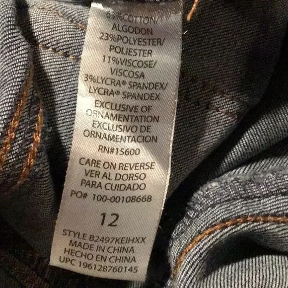 ♀️Democracy Absolution Denim Boot CutJeans Women’s 12 Stretch #502 - Picture 8 of 9